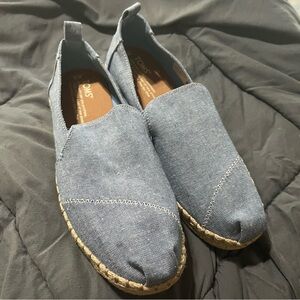 Tom’s Women’s Shoes W8 Light Blue Jean